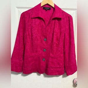 Jones Wear Fuchsia women top button down size 4